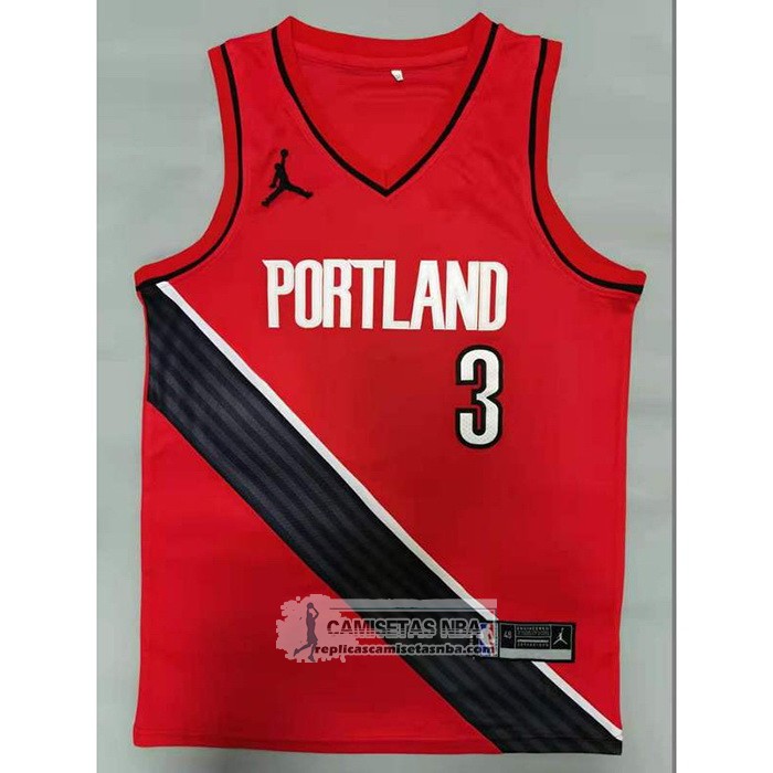 Camiseta Portland Trail Blazers C.j. McCollum Statement 2020-21 Rojo